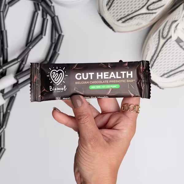 FOR HUMANS Biomel Belgian Chocolate Prebiotic Bar 