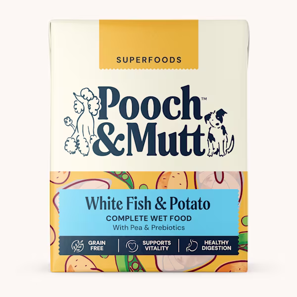 SUPERFOODS WET FOOD WHITE FISH & POTATO 375g 2000x2000 WEB OP