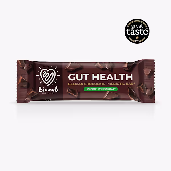 FOR HUMANS Biomel Belgian Chocolate Prebiotic Bar 