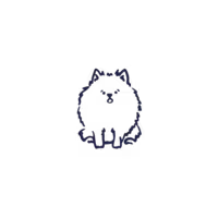 Toy size dog illustration